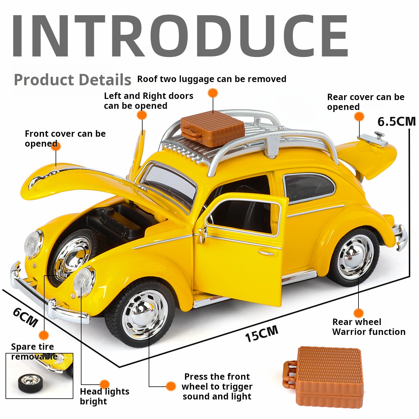 Vintage Collectible Toys For Sale - نموذج سيارة فولكس فاجن بيتل مصنوع