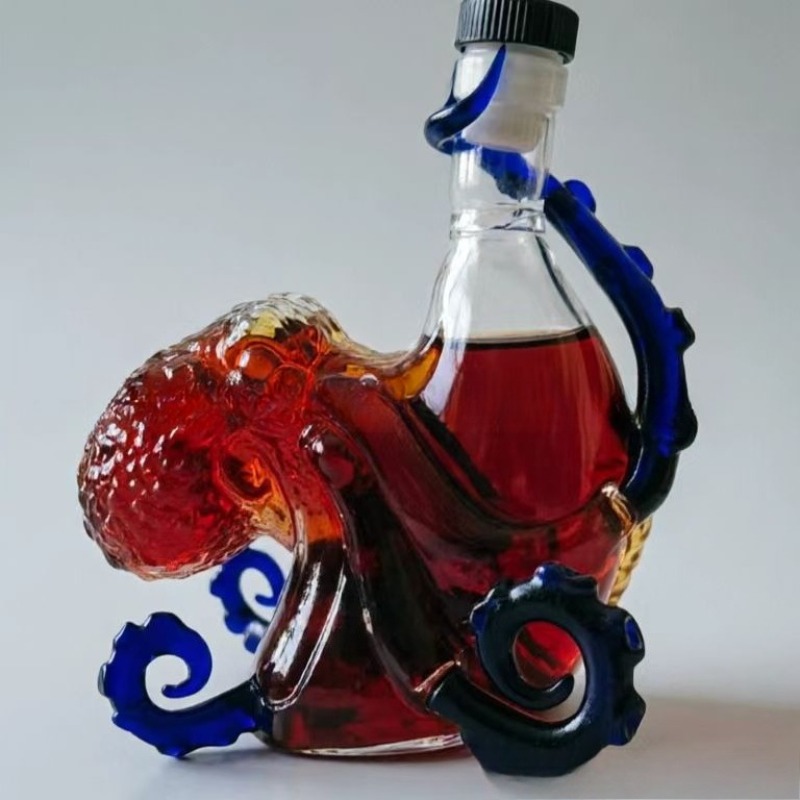قارورة ويسكي، تصميم وحش البحر  - مراجعة Vintage Collectible Glassware وسعره