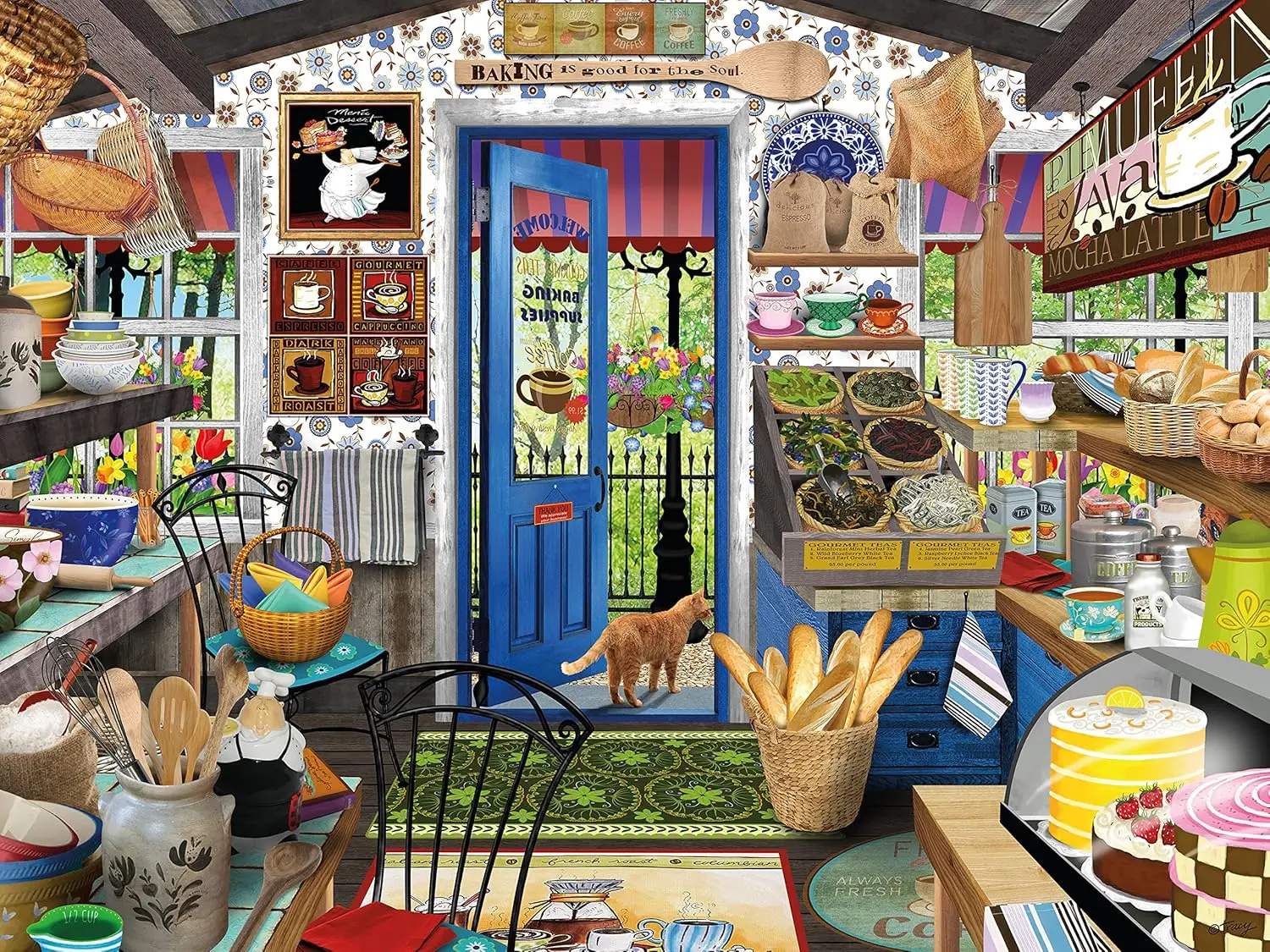 لغز خشبي على شكل محل مخبوزات ع - مراجعة Vintage Collectible Shop وسعره