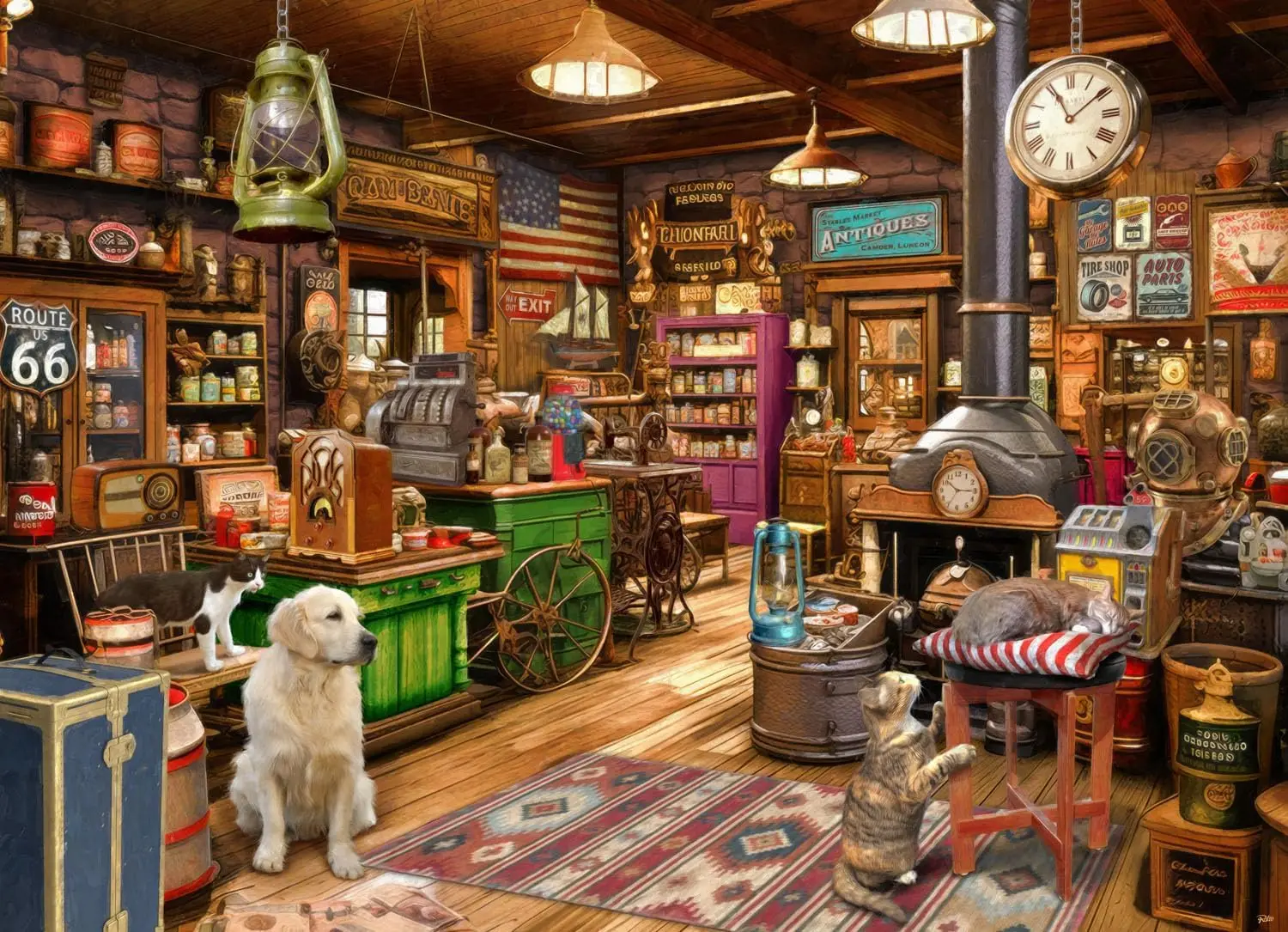 لعبة تركيب خشبية عتيقة بتصميم  - مراجعة Vintage Collectible Shop وسعره