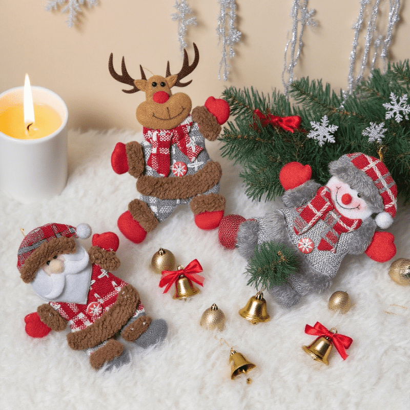 مجموعة من 3 قطع من الزينة المع - مراجعة Vintage Collectible Santa وسعره