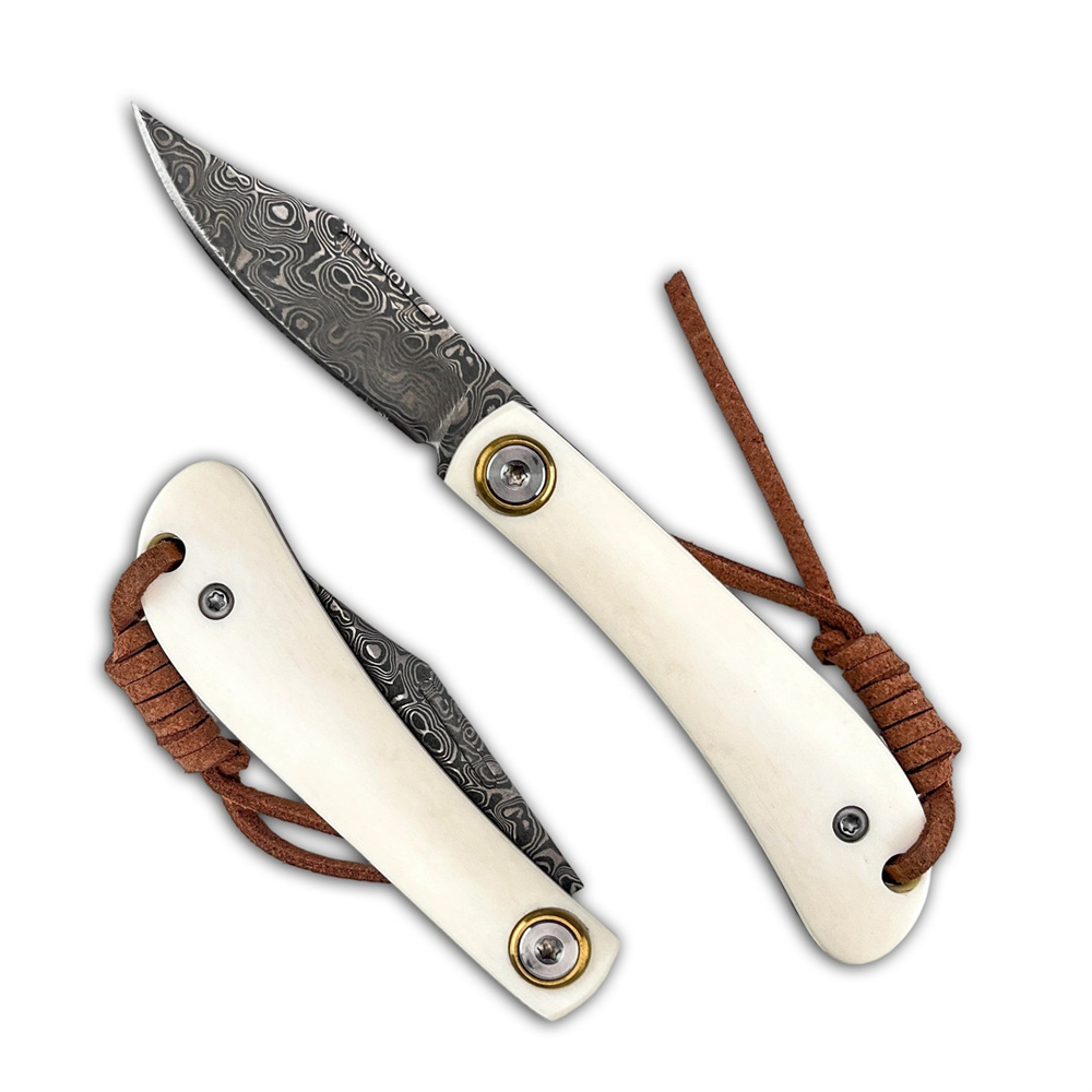 سكين جيب دمشقي قابل للطي بتصمي - مراجعة Vintage Collectible Pocket Knives وسعره