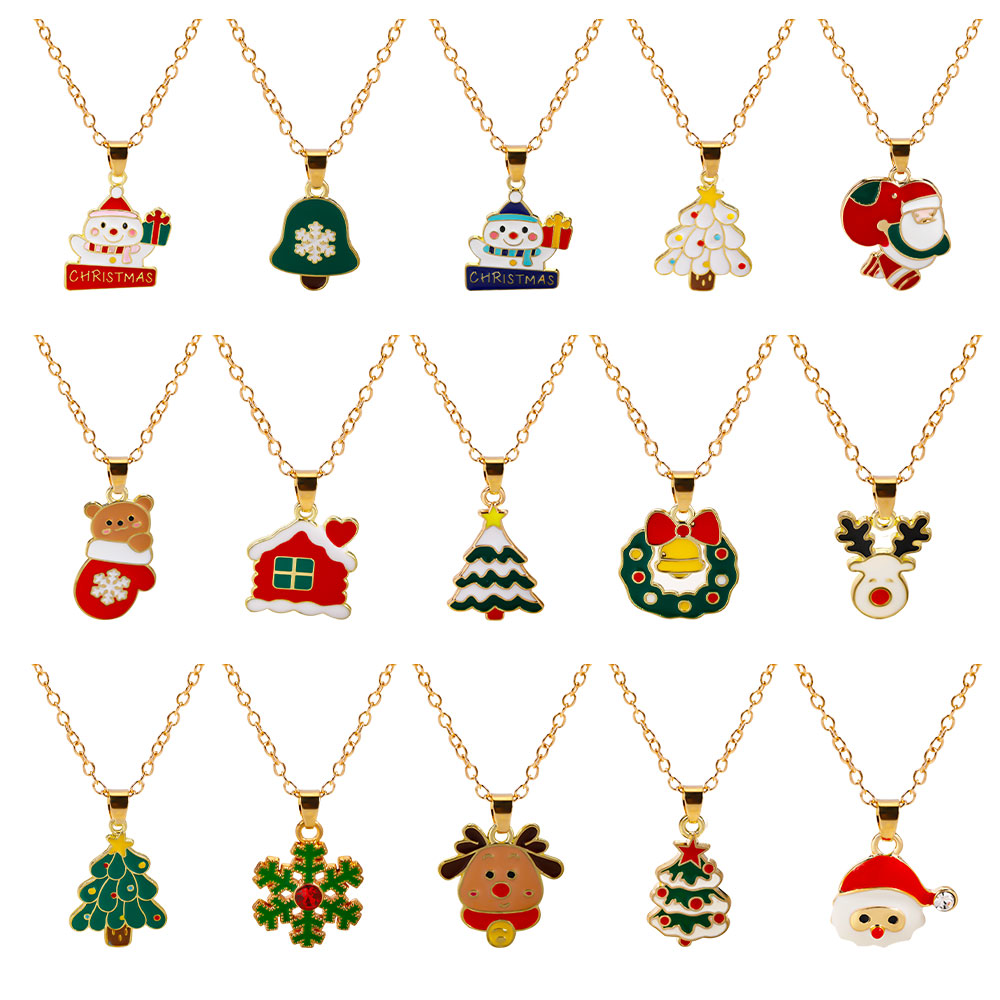عيد الميلاد مجموعة قلادة ، الح - مراجعة Vintage Collectible Santa وسعره